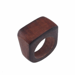 Bague en bois naturel marron