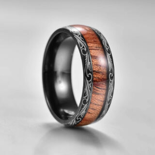 Bague style hawaïen en bois