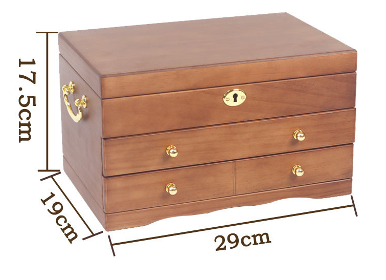 Boite à bijoux en bois avec serrure Boite à bijoux en bois avec serrure luxe