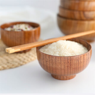 Bol en bois style japonais