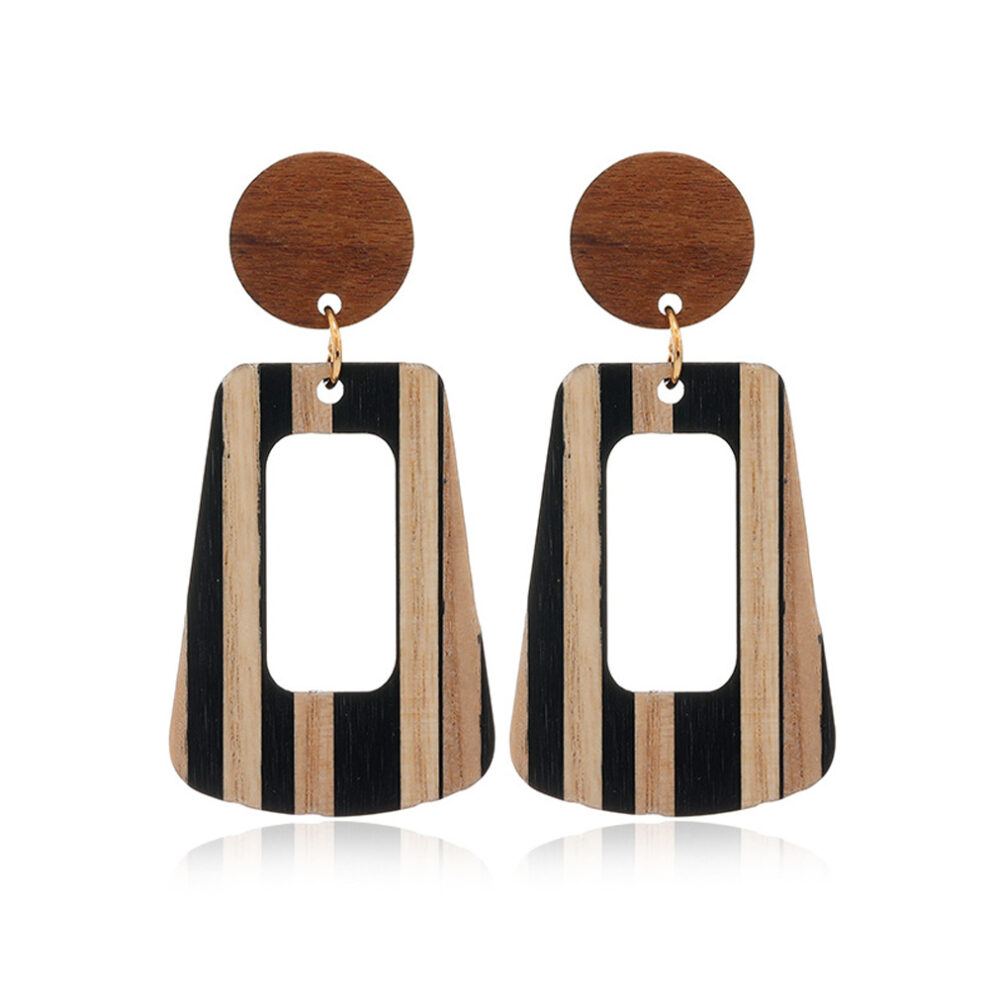 Boucles D'oreilles Pendantes Mardi Gras En Bois – Fun, Carnaval, Cosplay Et Fête Garantis !