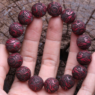 Bracelet en bois rouge