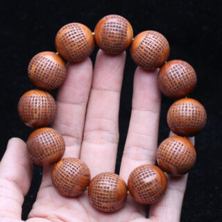 Bracelet en bois tibétain pour homme