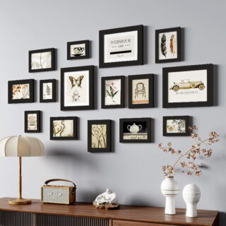 Cadre photo en bois 14 piéces