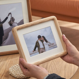 Cadre photo en bois à Coins Ronds