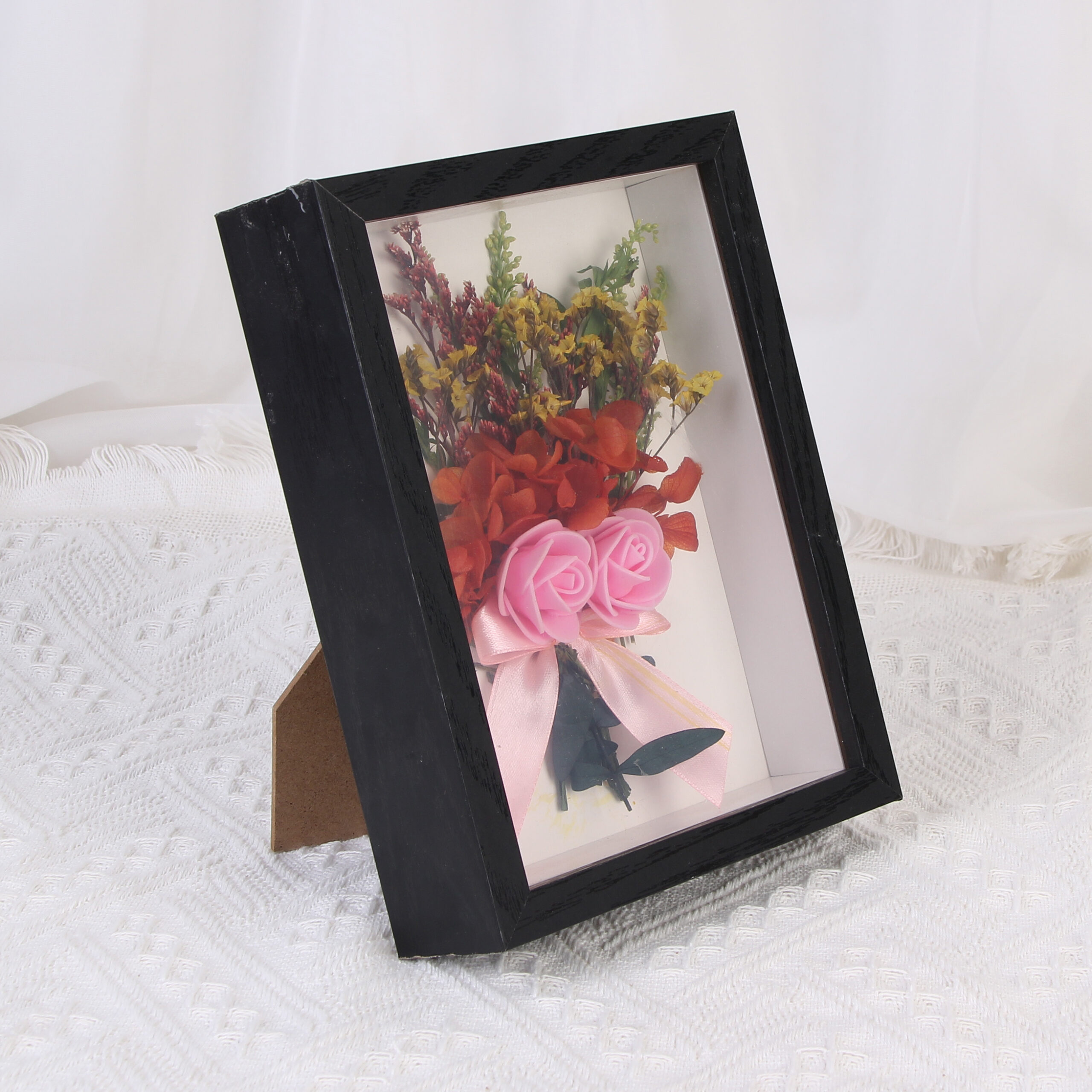 Cadre photo en bois noir profond Cadre photo en bois noir profond
