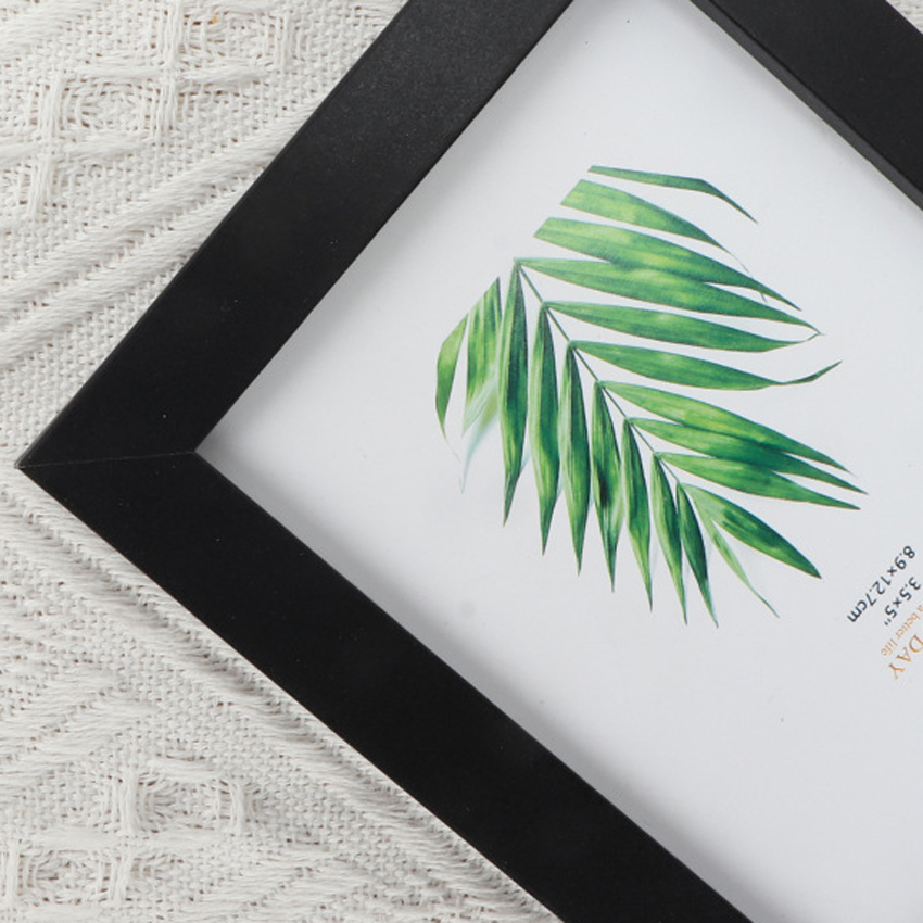 Cadre photo en bois noir Cadre photo en bois noir