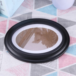 Cadre photo en bois ovale