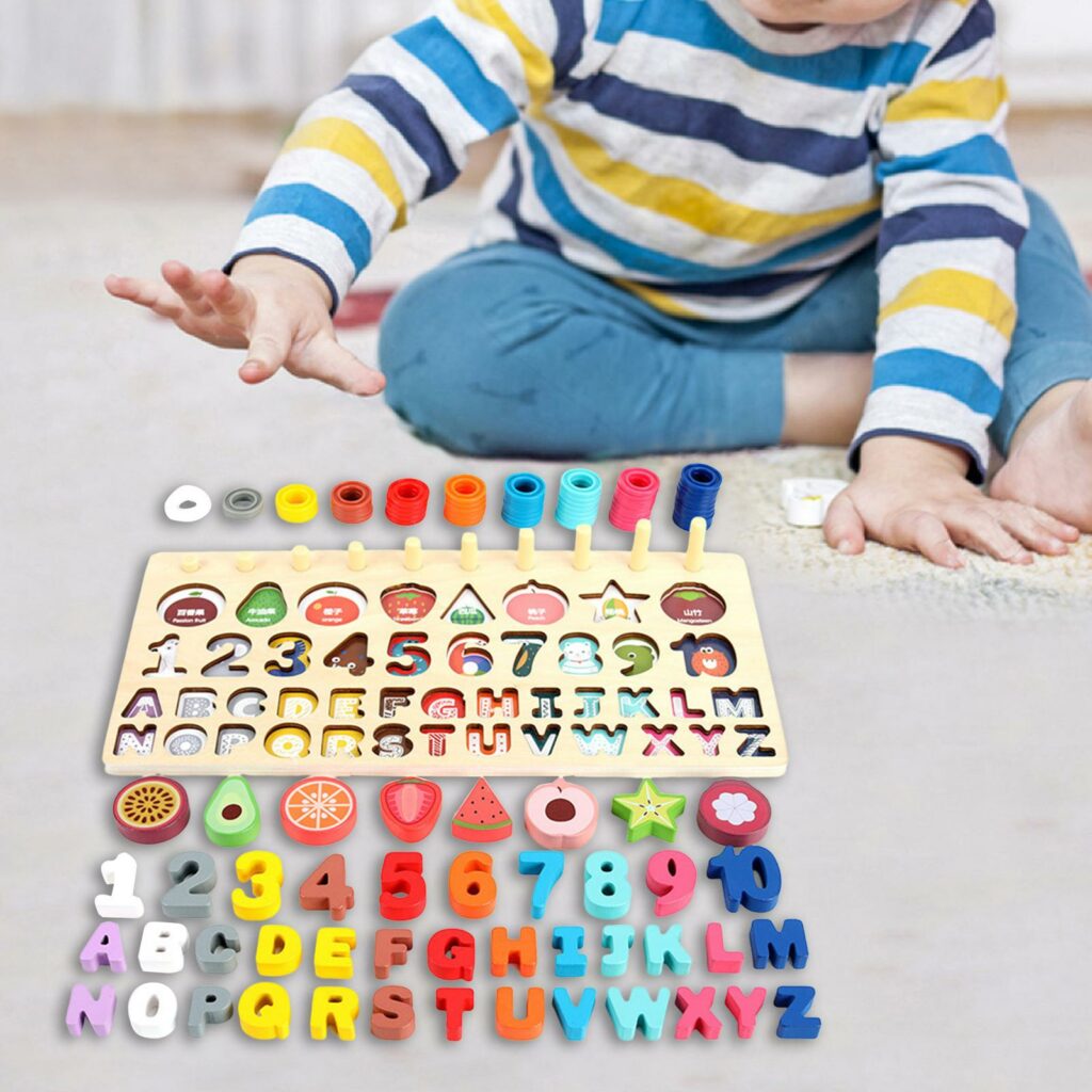 Jouet d'apprentissage en bois montessori