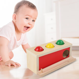 Jouet en bois Montessori Table à balles