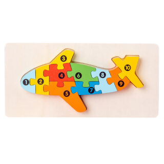 Jouet en bois Montessori avion