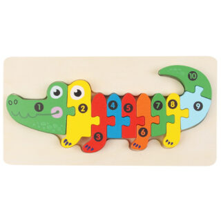 Jouet en bois Montessori crocodile