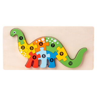 Jouet en bois Montessori dinosaure