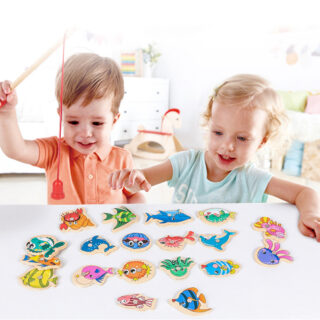 Jouet en bois Montessori pêche magnétique