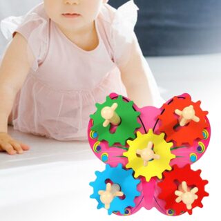 Jouet en bois Montessori poulies