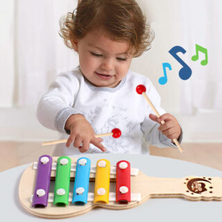 Jouet en bois montessori xylophone