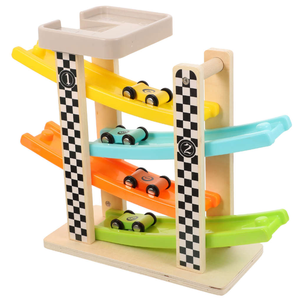 Jouet en bois piste de course Montessori