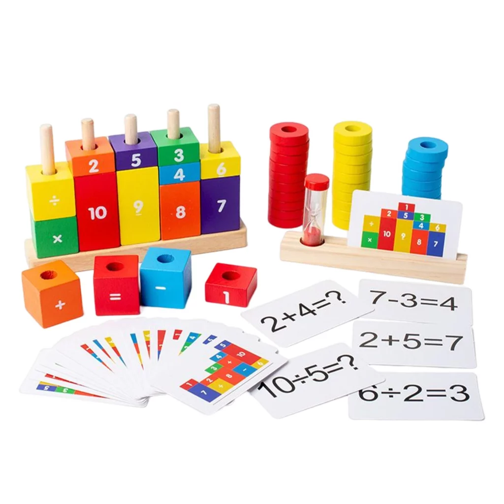 Jouet mathématique en bois montessori