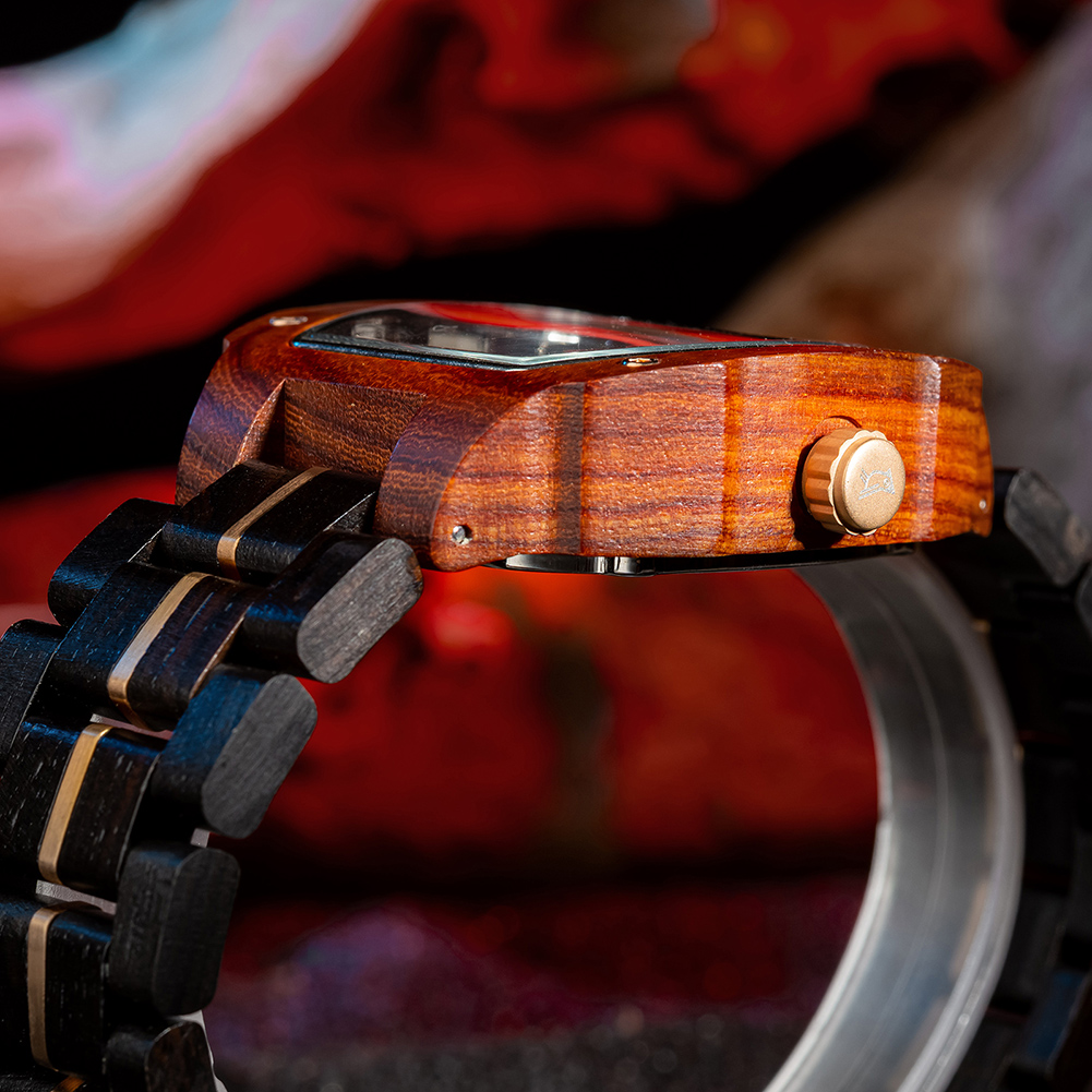 Montre en bois mécanique de luxe Montre mécanique de luxe en bois
