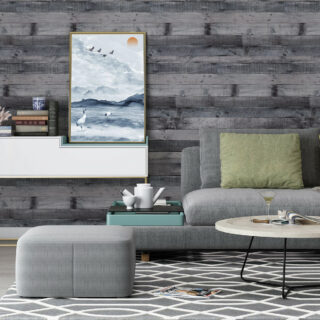 Papier peint en bois gris