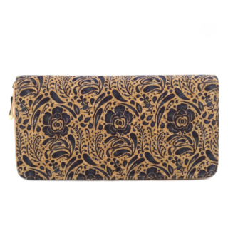 Portefeuille en liège fleur marine