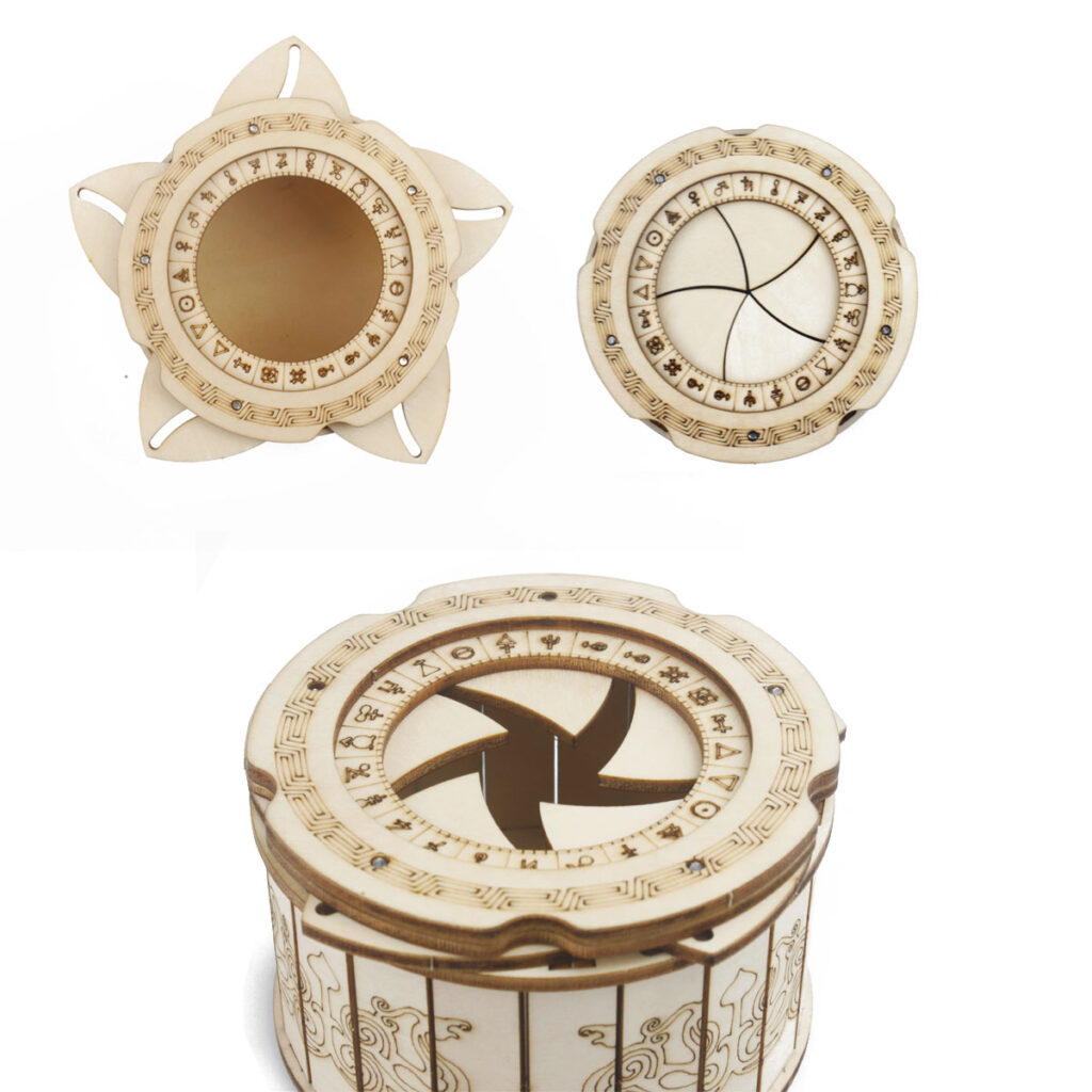 Puzzle 3D en bois Engrenage Mécanique mecanisme
