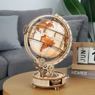 Puzzle 3D en bois globe