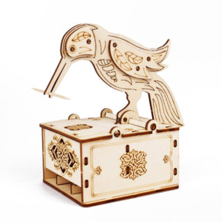 Puzzle 3D en bois oiseau