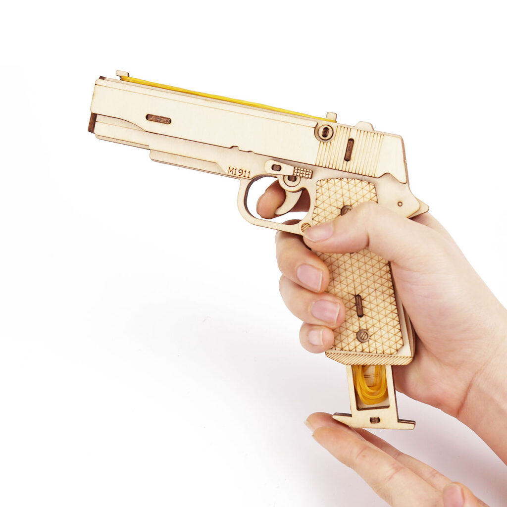 Puzzle 3D en bois pistolet chargeur