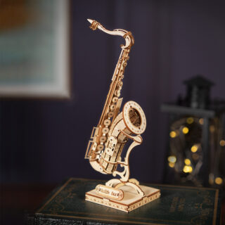 Puzzle 3D en bois saxophone