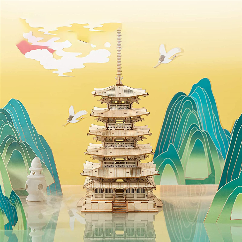 Puzzle 3D en bois temple japonais Puzzle 3D en bois temple japonais