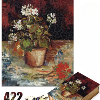 Puzzle en bois adulte Nature morte en pot de géraniums