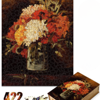 Puzzle en bois adulte Vase avec œillets