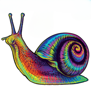 Puzzle en bois adulte escargot
