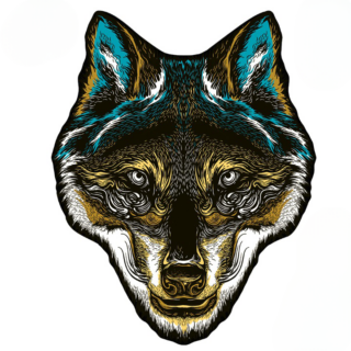 Puzzle en bois adulte tête de loup