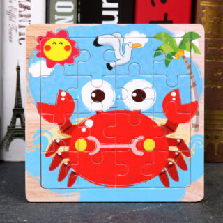 Puzzle en bois bébé Crabe