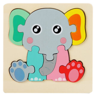 Puzzle en bois bébé Éléphant