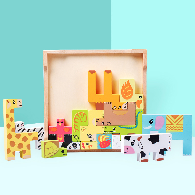 Puzzle en bois bébé animaux Puzzle en bois bébé animaux