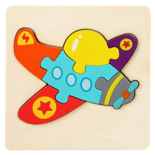 Puzzle en bois bébé avion