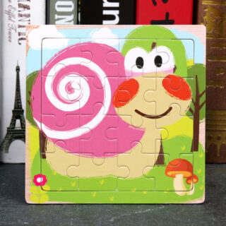Puzzle en bois bébé escargot