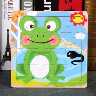 Puzzle en bois bébé grenouille