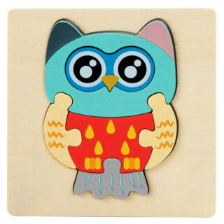 Puzzle en bois bébé hibou