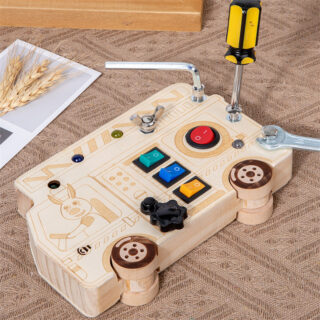 Jouet montessori en bois camionette