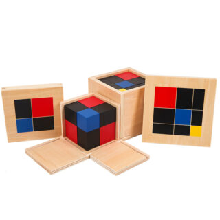 Jouet montessori en bois cube binomial arithmétique