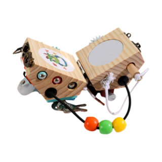 Jouet montessori en bois de motricité fine