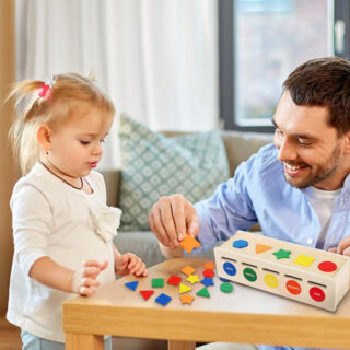 Jouet montessori en bois formes géométriques