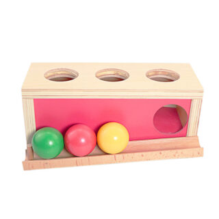 Jouet montessori en bois frappe tricolore